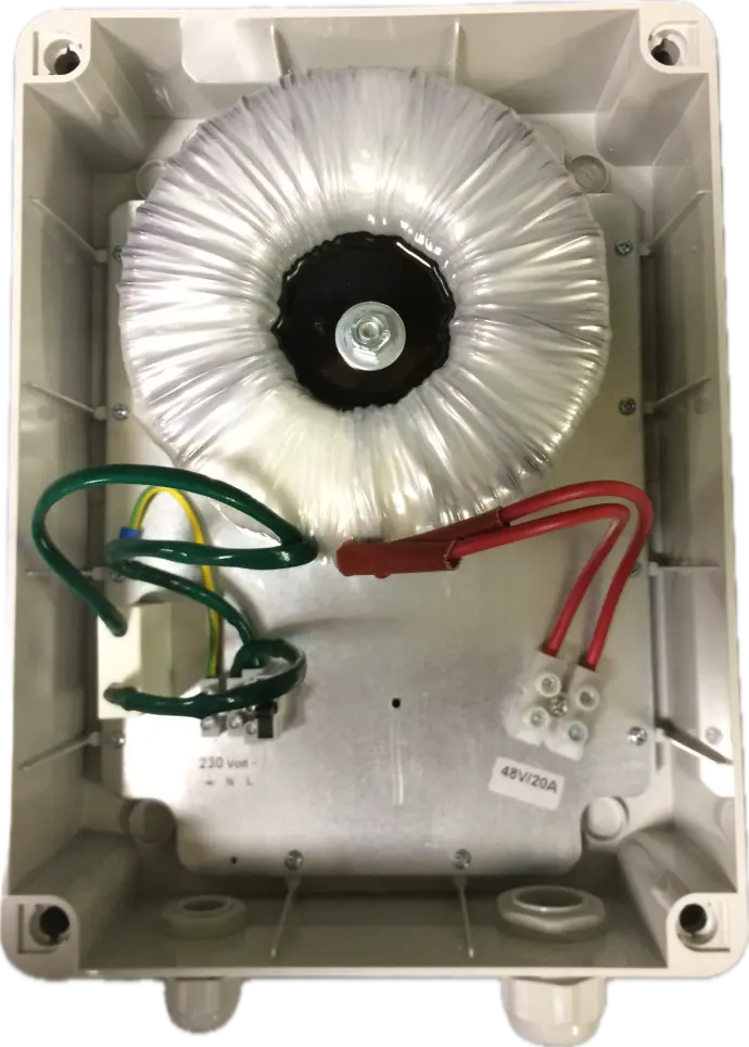 Trasformatori toroidali in cassetta per illuminazione sicura